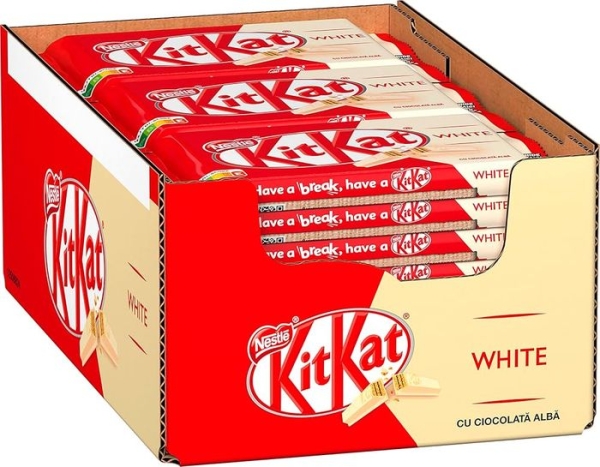 KIT KAT BARRITAS CHOCOLATE WHITE, Caja 24und
