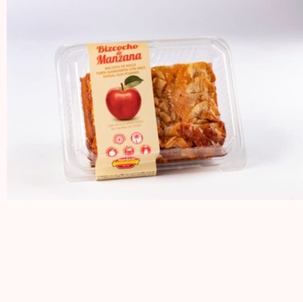 BIZCOCHO MANZANA 400gr, 4und